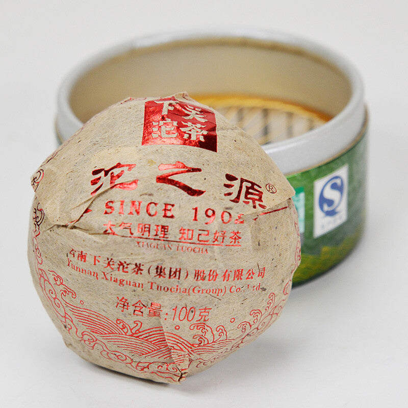 100g with Box TUO ZHI YUAN * 2014 Yunnan XiaGuan TuoCha Puerh Tea Raw Pu'er