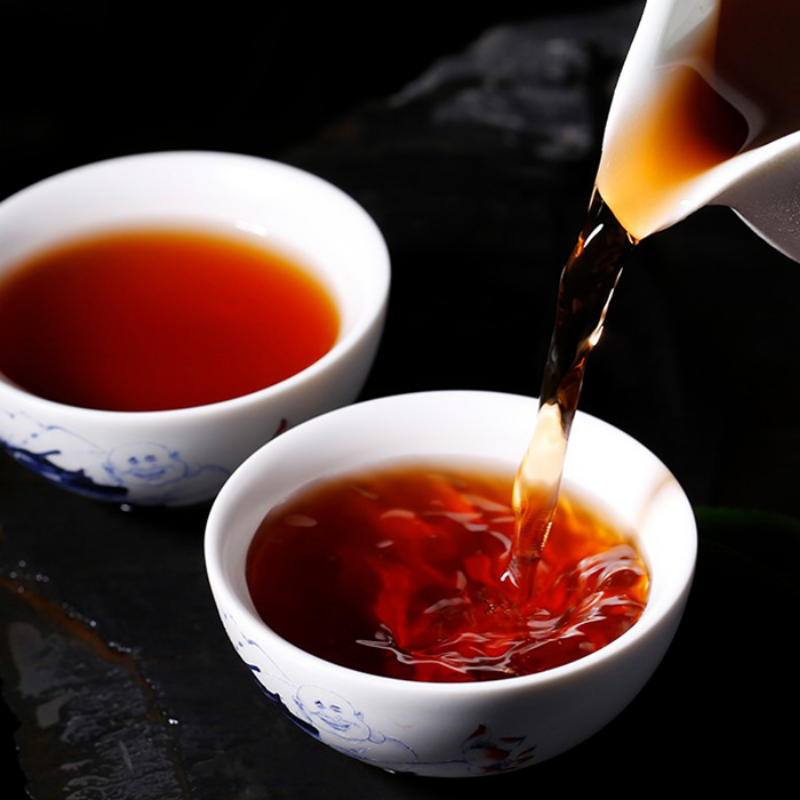 Authentic Aged Pu-erh Ripe Tea Cake 2007 Yunnan Puerh Tea Pu'er Cooked Tea 710g