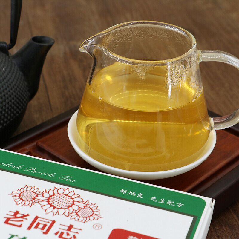 250g Lao Tong Zhi Puer Brick Haiwan 9968 Ancient Tree Comradesk Pu-erh Tea
