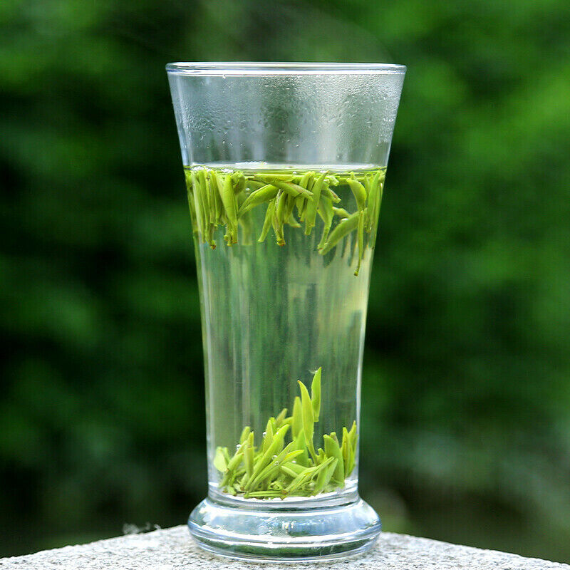 100g Chinese Green Tea Ming Qian Silver Jar Que She Queshe Sparrow's Tongue