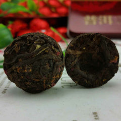 HelloYoung /yr Rose Mini Ripe Puer Tuocha, Yunnan Shu Pu er Puerh Gift Packing 75g