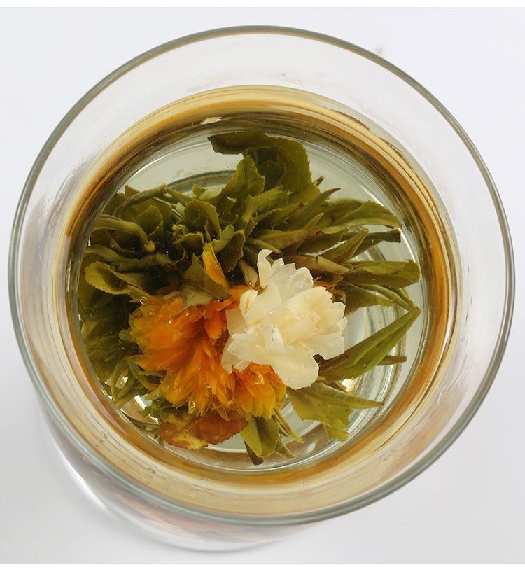 Blooming Tea Flowers Balls Green Tea Gift Box 18pcs Handmade Blooming Flower Tea