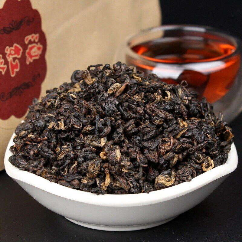 HelloYoung TeaDian Hong Tea Dianhong Yunnan Black Tea Dian Hong Snail FengQing Chinese Tea