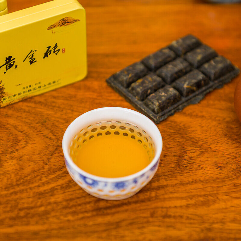 45g Box Jun Shan Huang Cha China Yellow Tea Mini Gold Brick Pressed