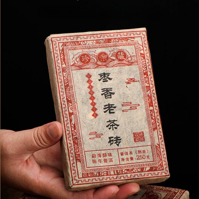 1000g Yunnan Aged Pu-erh Cooked Tea Brick Old Pu-erh Ripe Tea Organic Pu'er Tea