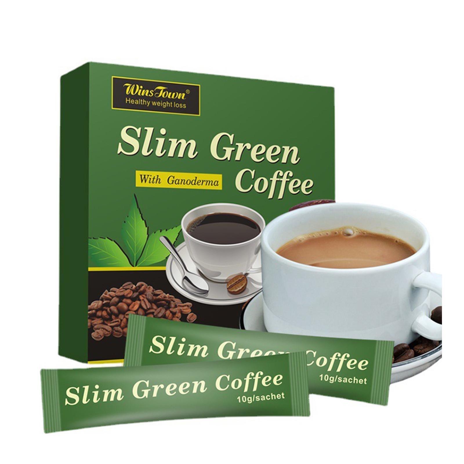 Slim Green Coffee with Ganoderma Control Weight Detox Tea Weight Loss 18pcs/box