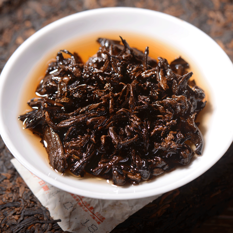 Haiwan Tea  Menghai Old Tree Tea Brick Ripe Pu-erh Pu Er Tea 500g Box