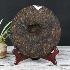 357g Lao Tong Zhi Ripe Puer Chun Xiang Tea Cake Batch 171 Top-grade Pu Er Tea