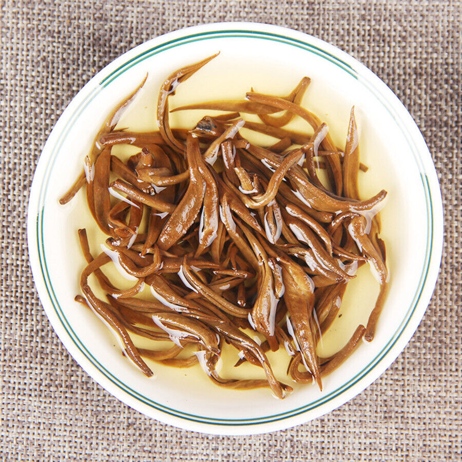 HelloYoung Yunnan Fengqing DianHong Huang Jin Luo Loose Leaf Golden Dianhong Balck Tea