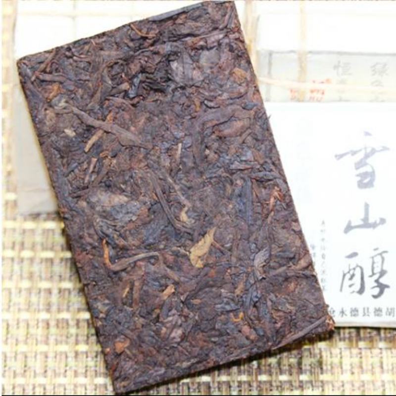 1000g Cooked Puerh Tea Brick Big Snow Mountain Pu-erh Ripe Tea Yunnan Pu'er Tea