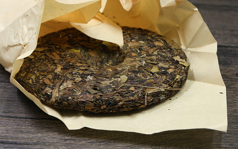 350g  High Mountain Gong Mei Shou Mei Tea Cake  Chinese Fuding White Tea