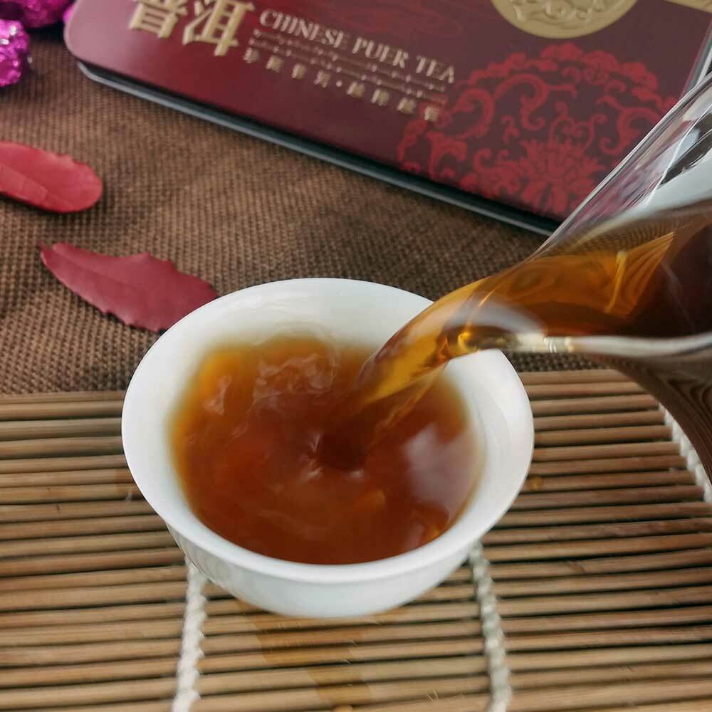 HelloYoung /Lotus Leaf Mini Ripe Puer Tuocha Yunnan Gift Pack Shu Puerh 75g