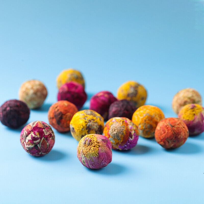 HelloYoung 10 Kinds Chinese Mix Blooming Tea Balls Organic Flowers Flowering Tea Buds 500g