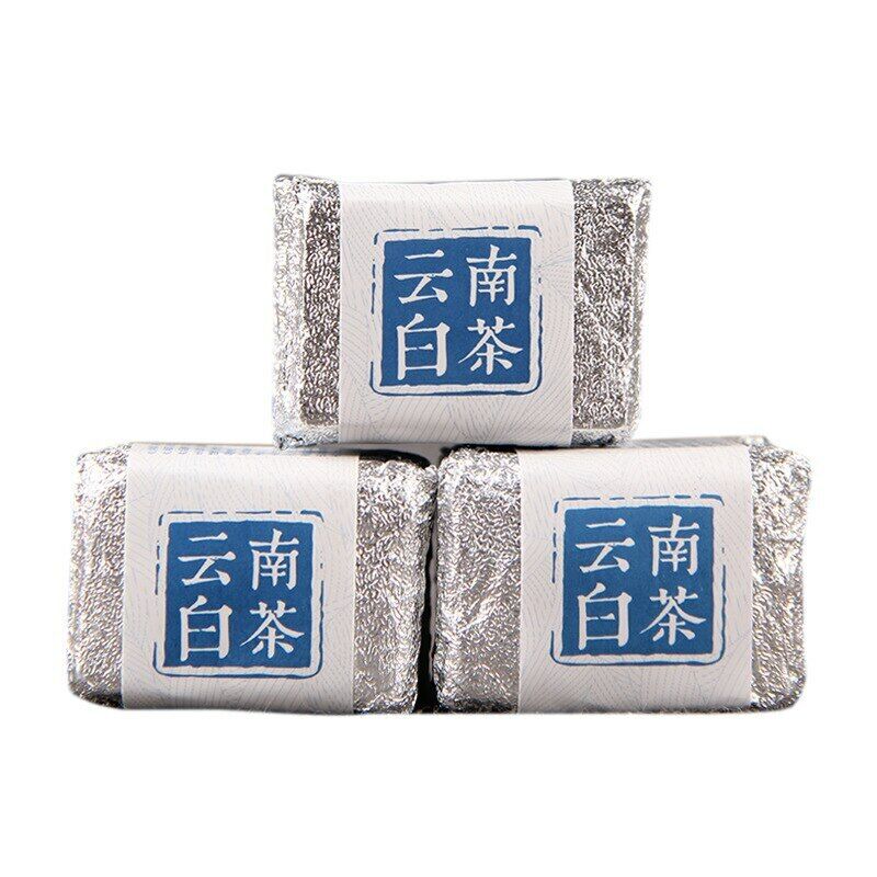 HelloYoung Mini Yunnan Chinese White Tea Bai Cha Tea Small Cake 4 pieces*5g/bag 100g