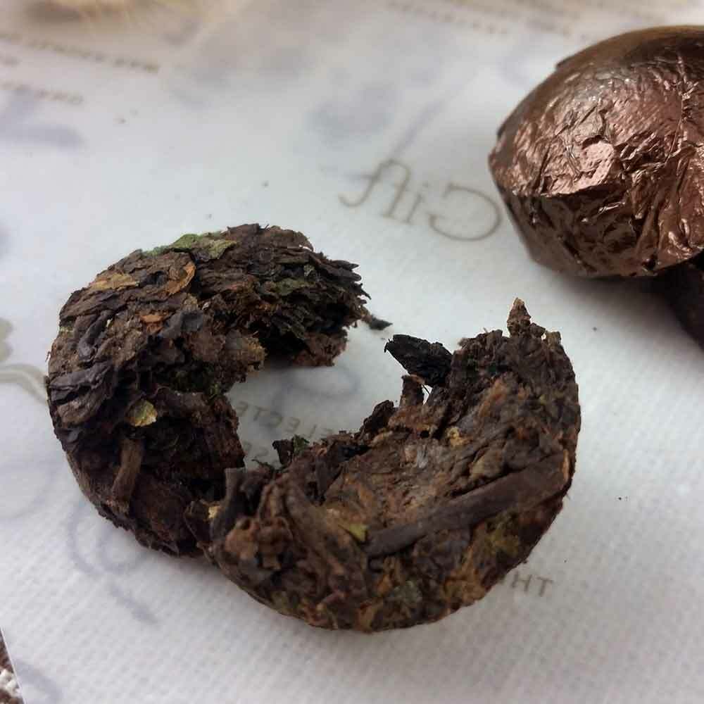HelloYoung /Glutinous Rice Ripe Mini Puer Puerh Tea Shu Puerh Tuocha Gift Pack 75g