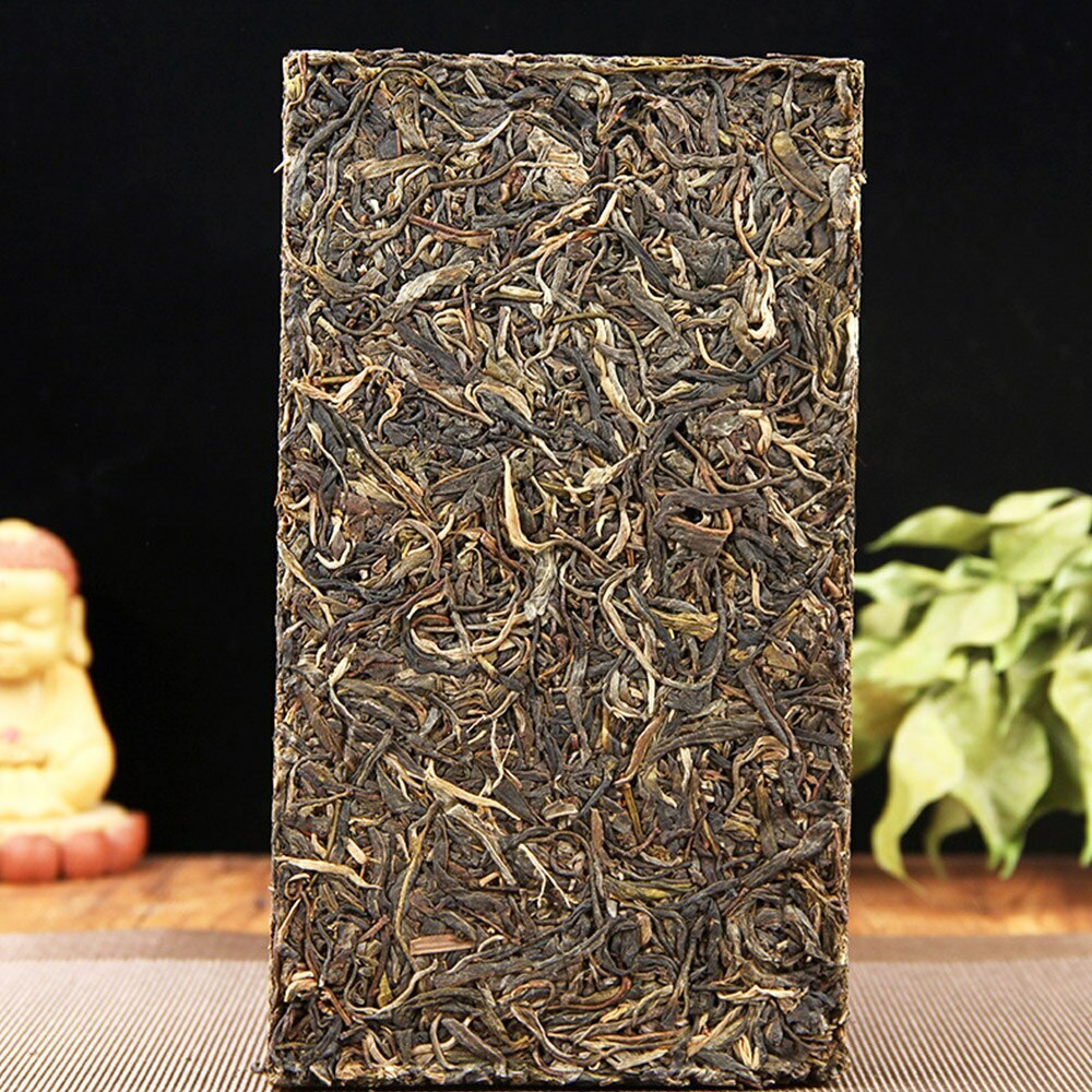 1000g  Yunnan Ancient Tree Raw Puerh Tea Peacock Green Brick Raw Puer Tea