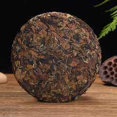 350g Fuding High Mountain Bai Cha Cake Shou Mei Premuim Wild Aged White Tea