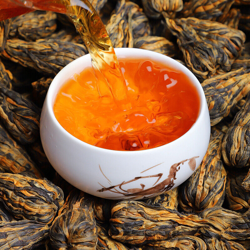 HelloYoung TeaHandmade Pagoda Dianhong Dian Hong Chinese Yunnan Red Tea BAO TA Black Tea 250g