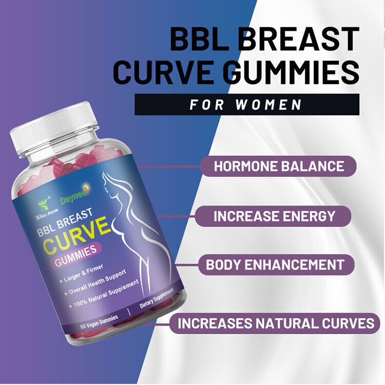 BBL Breast Curve Gummies - Enhance & Sculpt Your Bust with 100% Natural Remedies