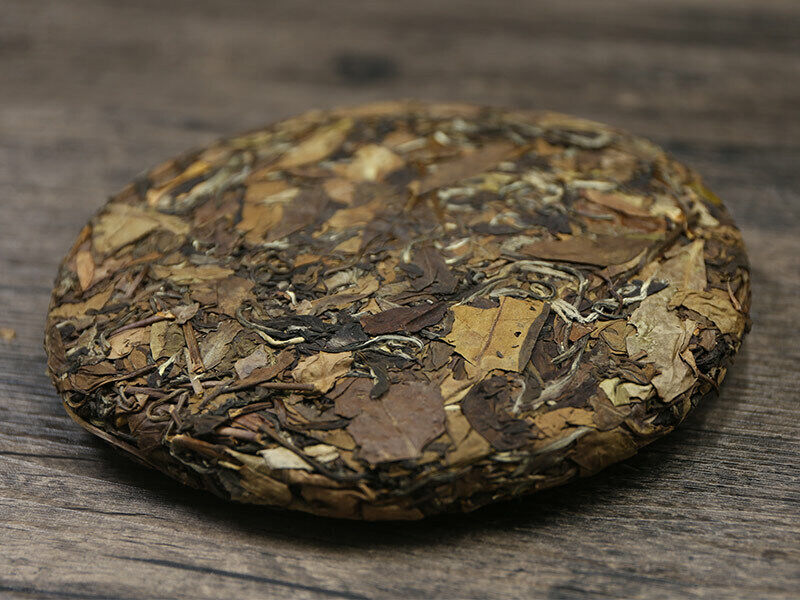 HelloYoung High Mountain Gong Mei 350g Chinese Old Tree Fuding White Tea Cake ShouMei