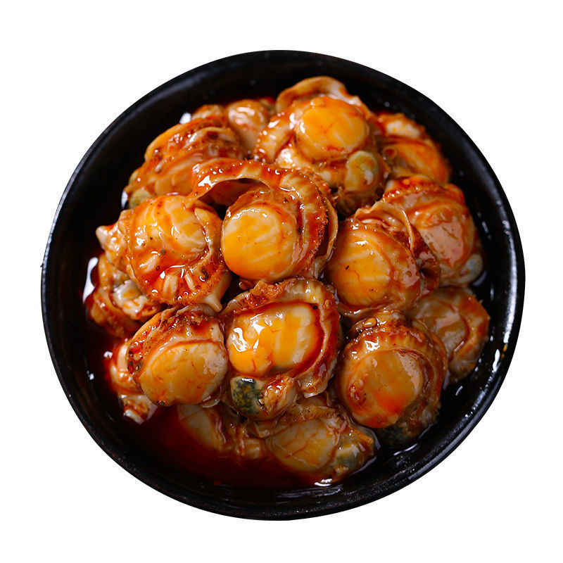 100g Canned scallop meat 扇贝肉罐头即食100g/罐 麻辣小海鲜罐头 麻辣扇贝肉 肉质紧致麻辣鲜香 HOT