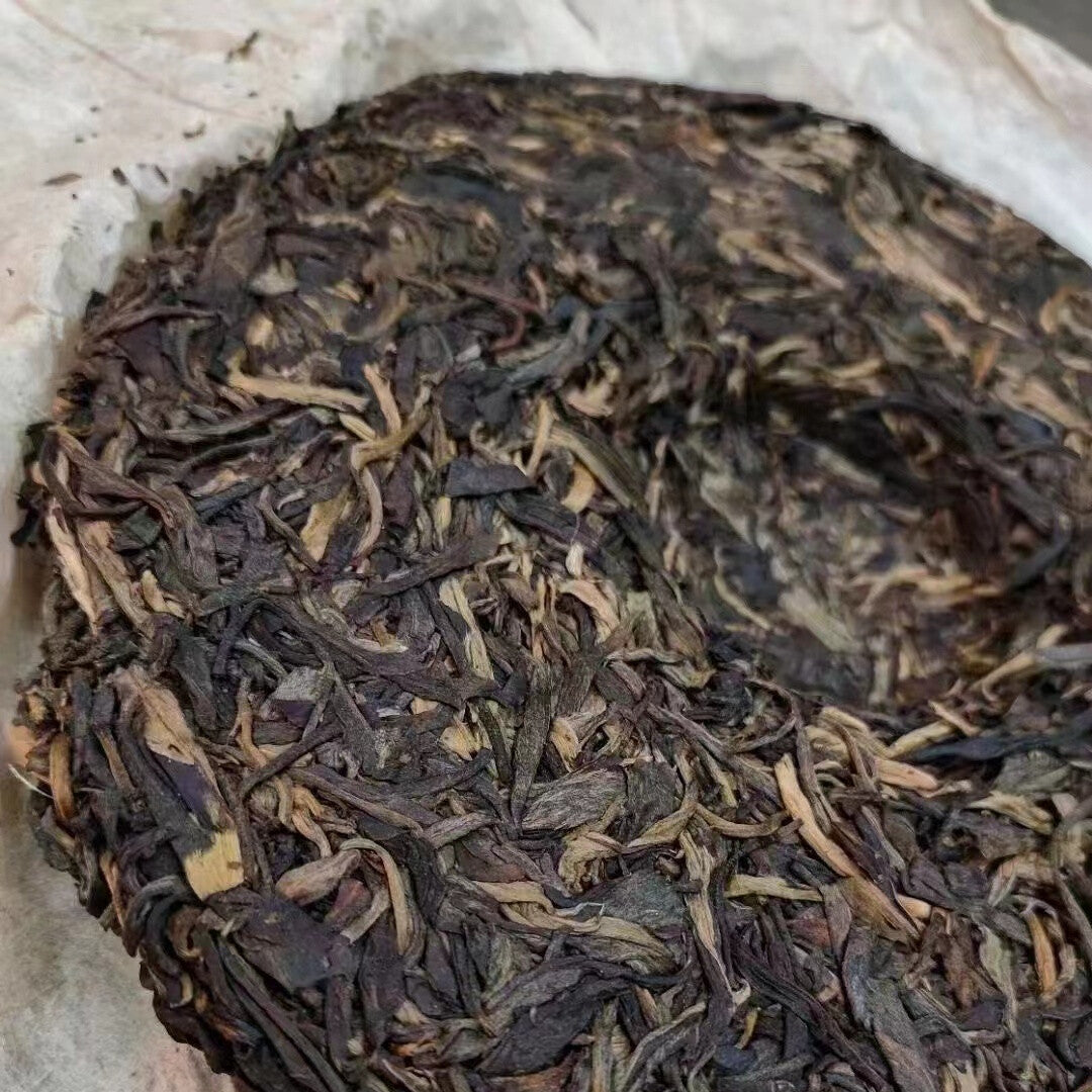 Yunnan Aged Raw Pu-erh Tea Cake 2002 Jing Chang Hao Old Raw Puerh Cake Tea357g