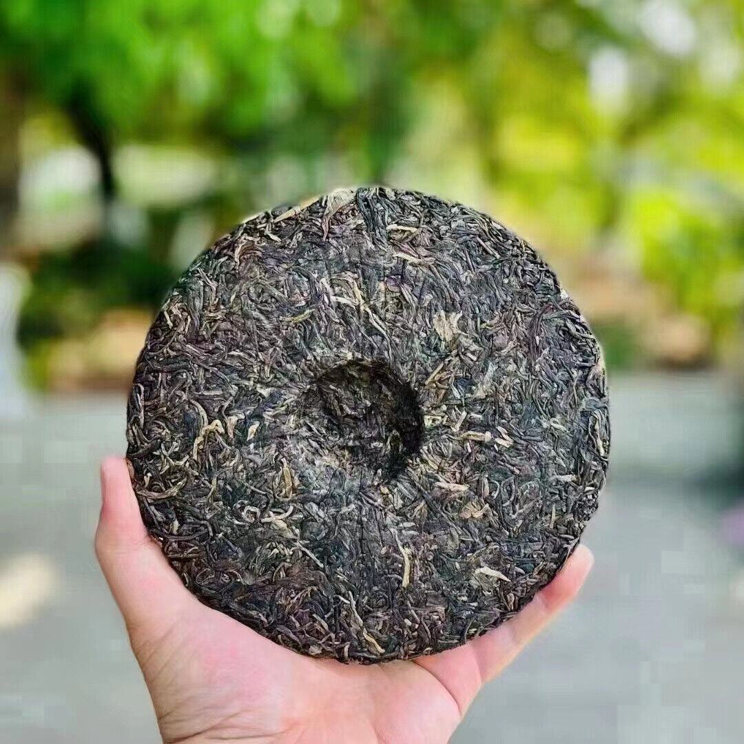 357g Yunnan Aged Pu'er Tea Lancang Old Pu-erh Raw Tea Cake Puerh Cake Tea