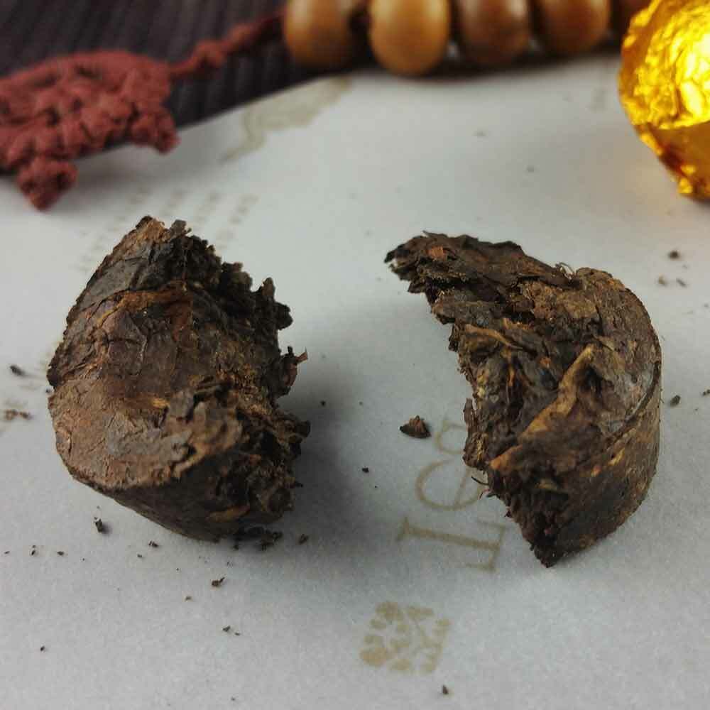 HelloYoung /Mini Puer Ripe Tuocha Gold Tin Foil Packing Shu Pu'er Tea Gift 75g