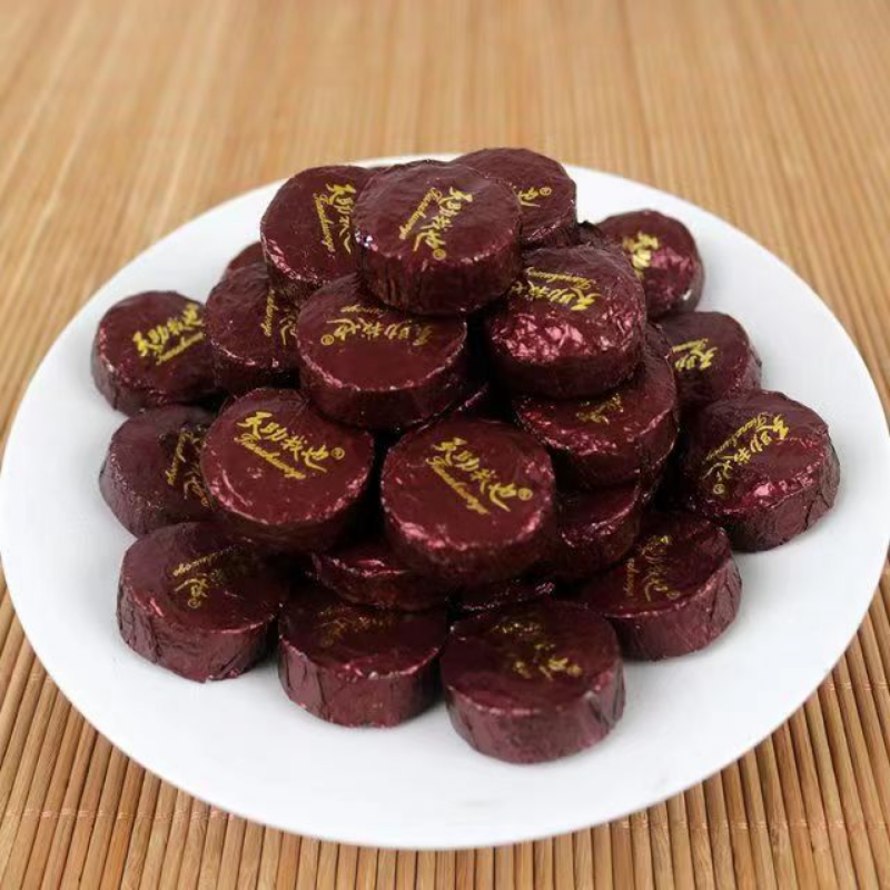 500g Yunnan Ripe Puerh Tea Pu-erh Cooked Tea Bag Package Small Pu'er Tea Cake