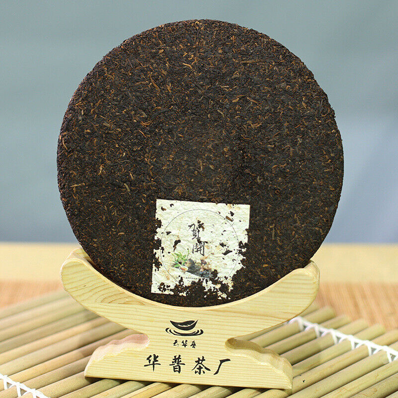 357g Pu-erh Ripe Tea Bulang Mountain Hekai Puerh Ripe Tea Cake Yunnan Black Tea