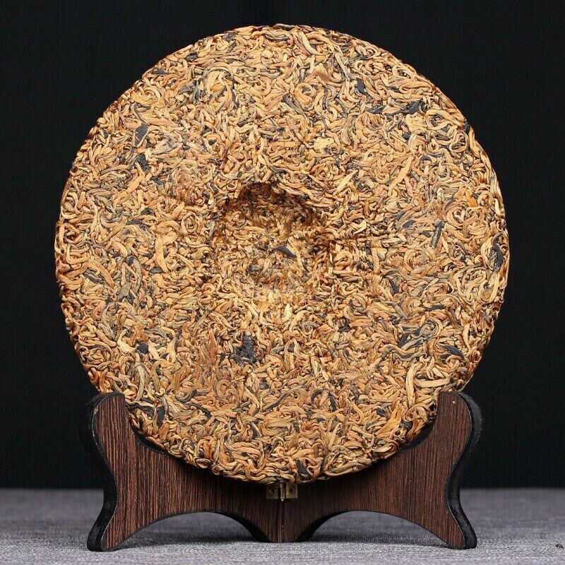 HelloYoung TeaFlavor Dian Hong Dianhong Cake Black Tea 357g Fengqing Golden Buds Honey