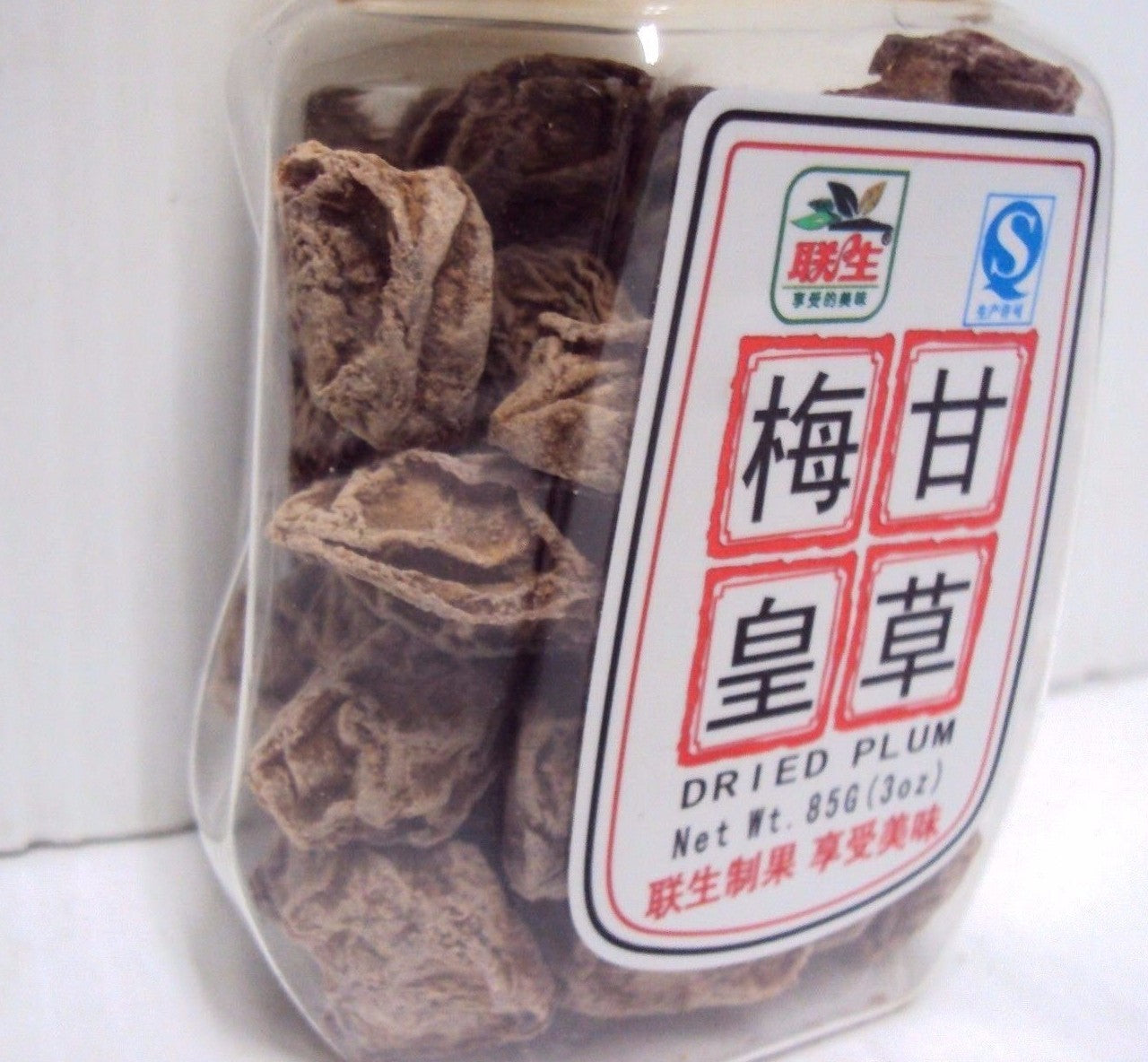 2 Bottles Dried Preserved Plum 3 oz Sour-Sweet Traditional Chinese Snack
