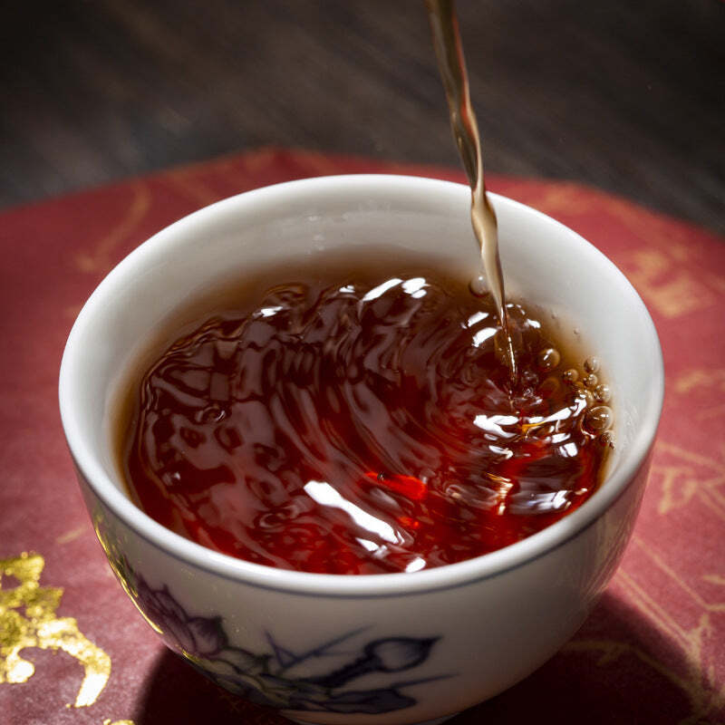 357g Yunnan Ripe Pu-erh Tea Green Tea Iceland Wuzhai Pu'er Tea Cooked Tea Cake