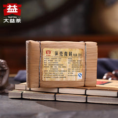 Bamboo Shell Cha Puerh Brick Tea Certified Menghai Dayi Cha Puer Tea Brick 250g