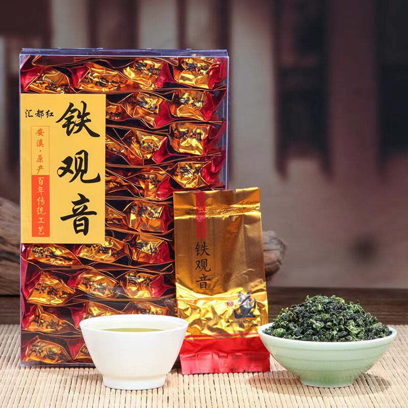 250g Anxi Tieguanyin Organic Green Tea Bagged Tie Guan Yin Oolong Tea Loose Leaf