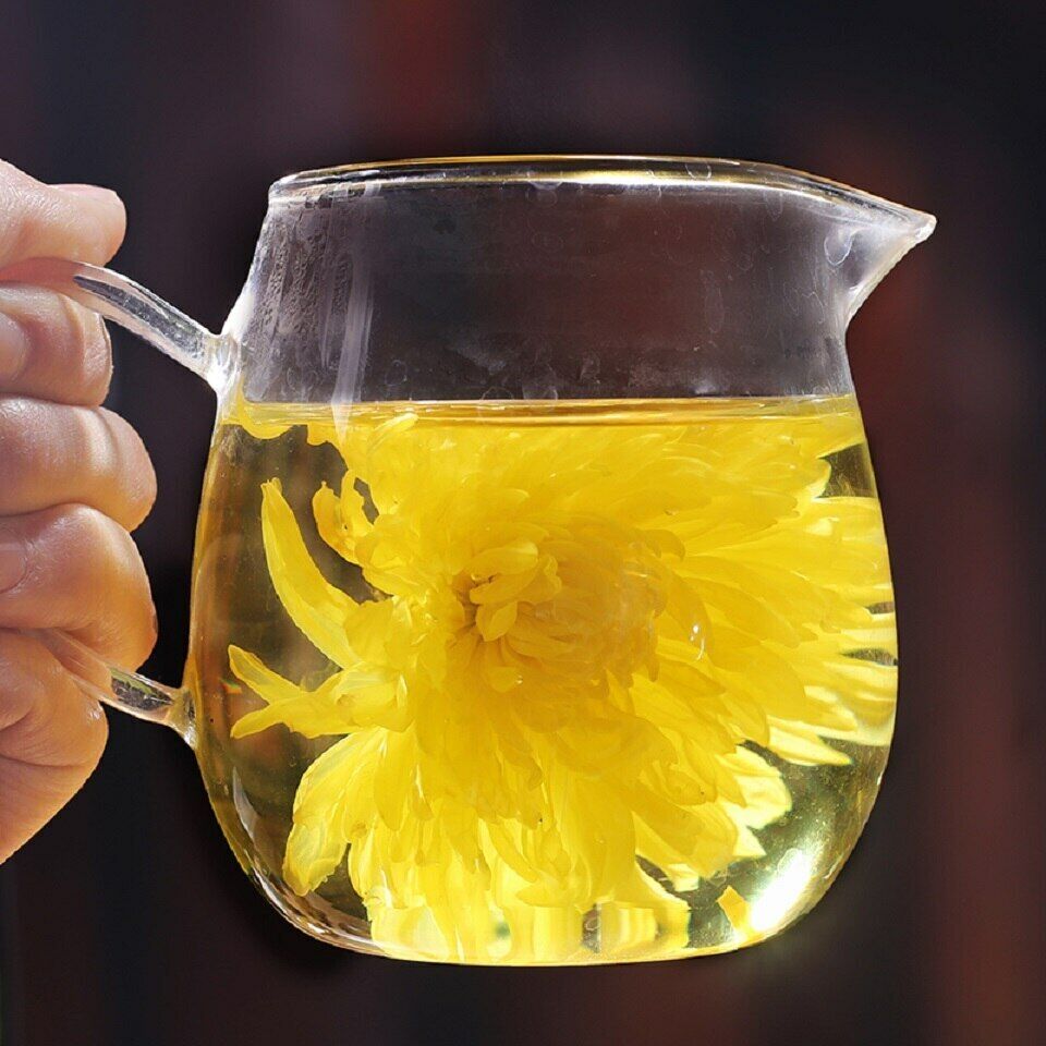 HelloYoung 100 Blooms Chrysanthemum Tea Flower Blossom Cooling Healing Golden Floral Tea