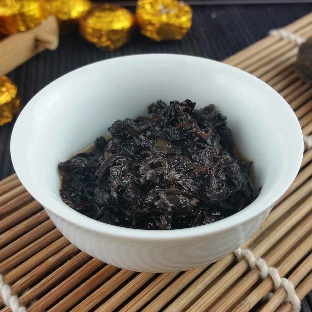HelloYoung /Mini Puer Ripe Tuocha Gold Tin Foil Packing Shu Pu'er Tea Gift 75g