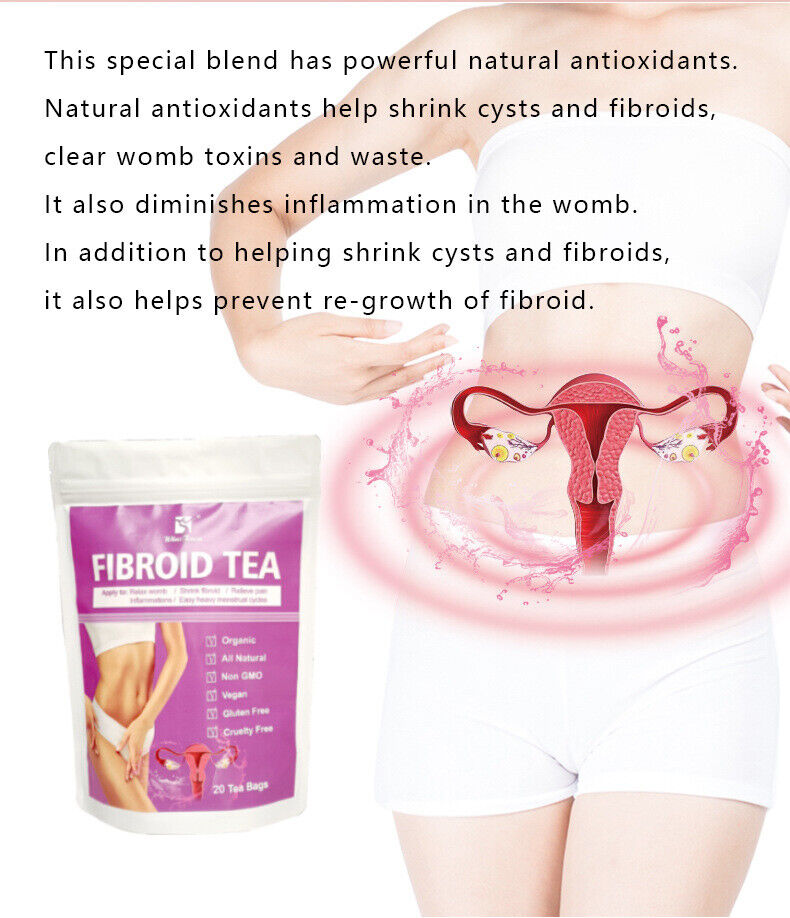100% Natural Fibroid Tea Relaxes Uterus Shrinks Fibroids Eases Pain