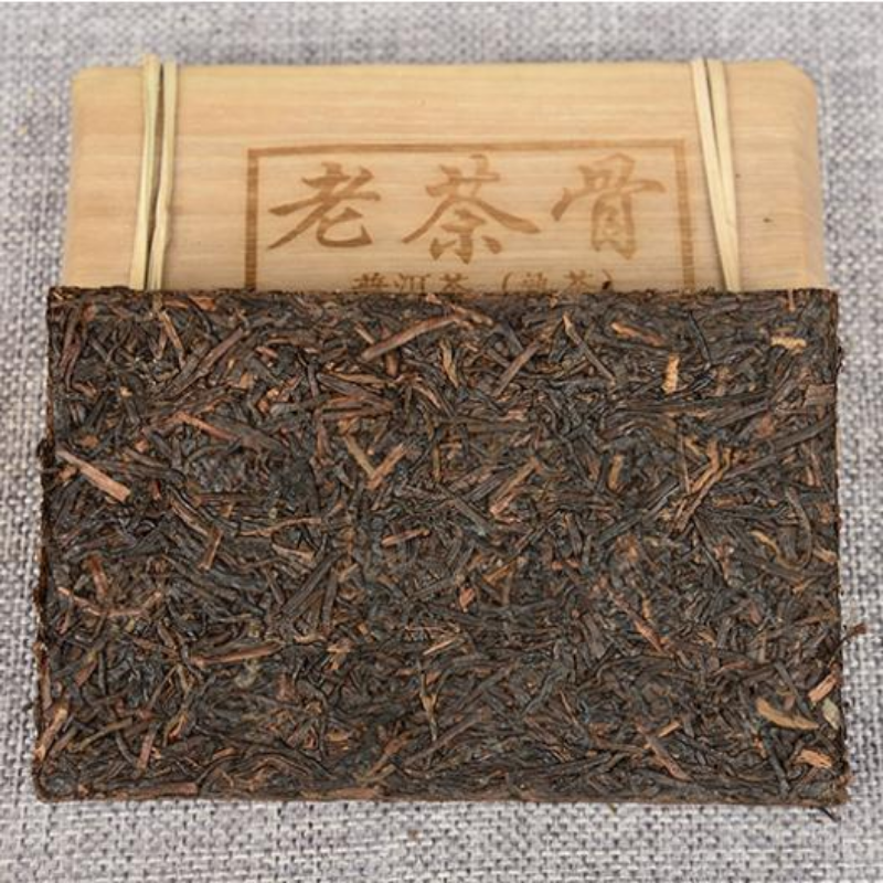 250g Ripe Puerh Brick Tea Laochagu Aged Pu-erh Cooked Tea Yunnan Pu'er Black Tea