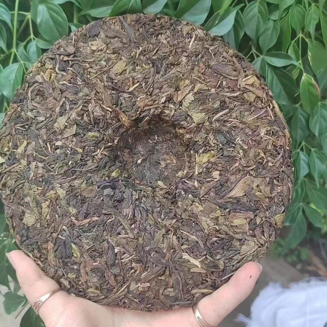 357g Yunnan Raw Pu'er Tea Cake Golden Leaf Sheng Pu-erh Tea Puerh Cake Tea