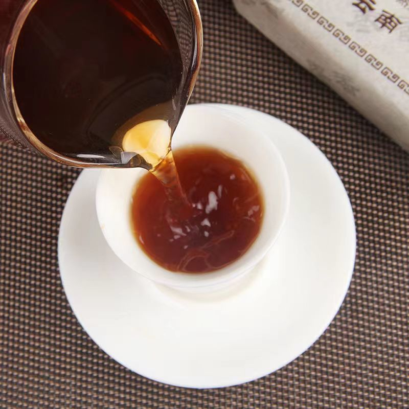250g Yunnan Cooked Pu-erh Jujube Sweet Tea Brick Old Tree Ripe Puerh Black Tea