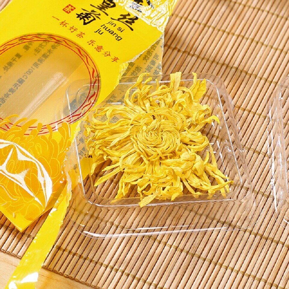 100 Blooms Chrysanthemum Tea Flower Blossom Cooling Healing Golden Floral Tea