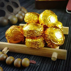 HelloYoung /Mini Puer Ripe Tuocha Gold Tin Foil Packing Shu Pu'er Tea Gift 75g