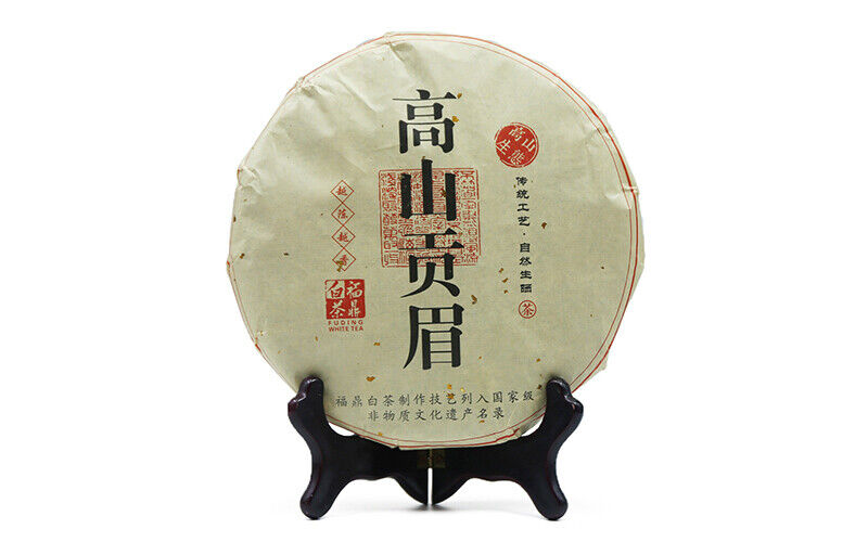 HelloYoung Chinese Fuding White Tea High Mountain Gong Mei Shou Mei Cake 350g Bai Cha