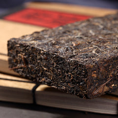 Bamboo Shell Cha Puerh Brick Tea Certified Menghai Dayi Cha Puer Tea Brick 250g