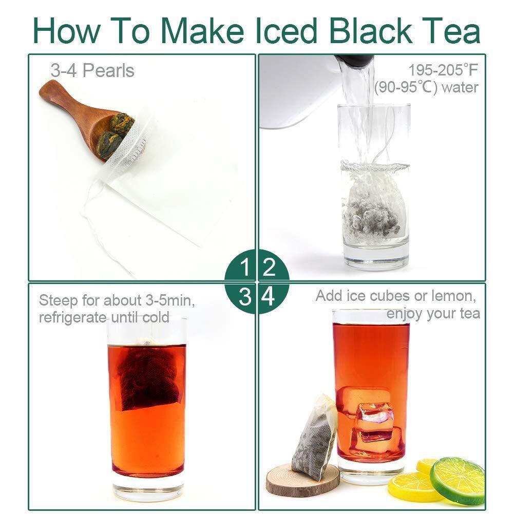 113g Special Yunnan Black Tea Organic  Black Dragon Pearl Tea