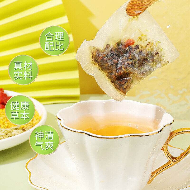 同仁堂菊花决明子茶 袋泡茶牛蒡茶枸杞金银花组合茶160g TongRenTang Chrysanthemum Cassia Seed Tea