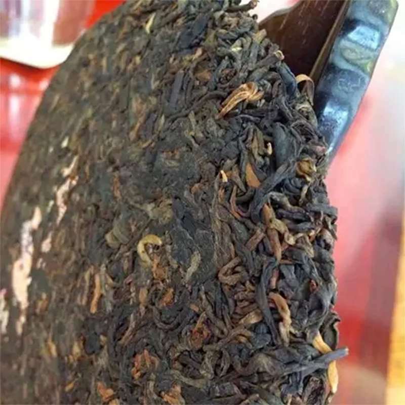 357g/12.59oz Cooked Pu-erh Puerh Tea Cake Aged Ripe Puer Aroma Menghai Dayi