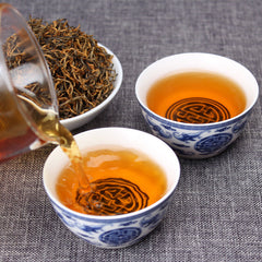 HelloYoung TeaOrganic Supreme Dianhong Golden Buds JIN SI Dian Hong Gold Yunnan Black Tea 250g