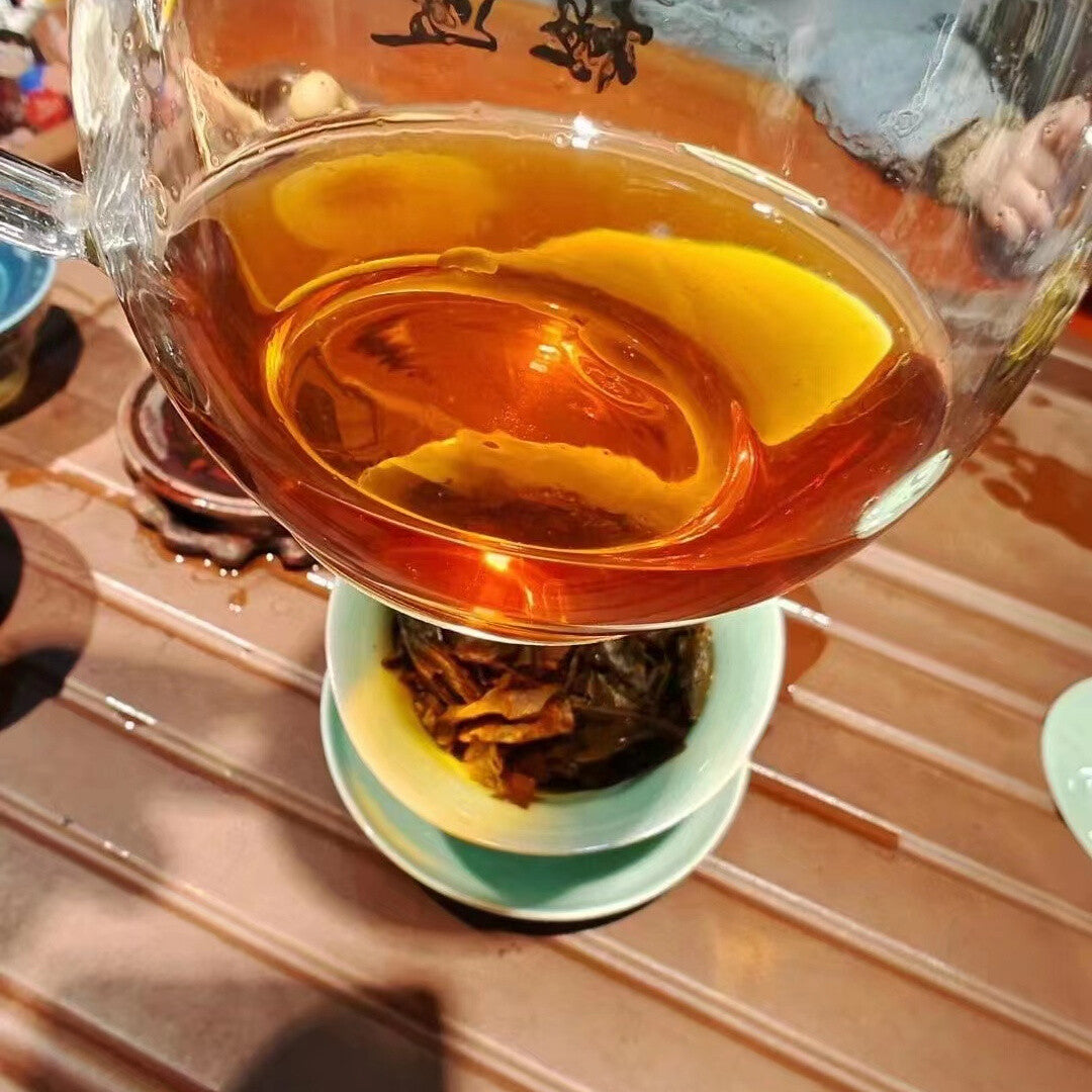 357g Yunnan Aged Pu'er Raw Tea Cake Songpinhao Raw Pu-erh Cake Tea Old Puerh Tea